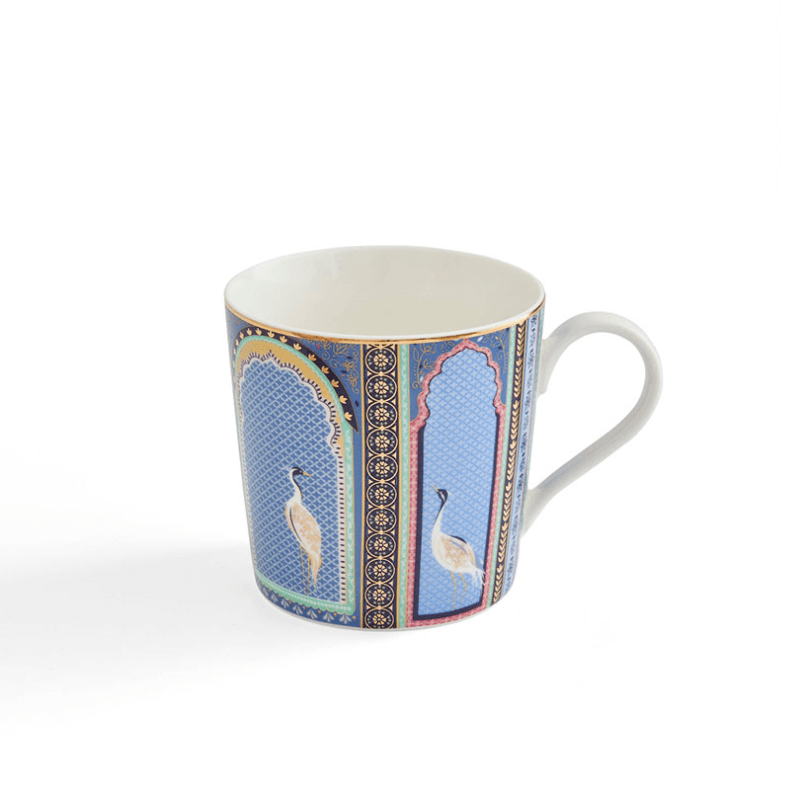 India Mug, 340ml, Indigo