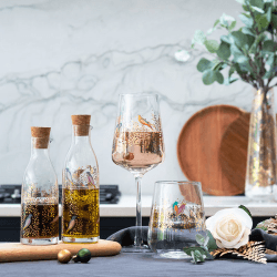 Image showing the Chelsea Set of 2 Wine Glasses, 440ml, Gold product.