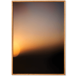 Image showing the Sunset 02 Framed Print, 50 x 70cm, Orange product.