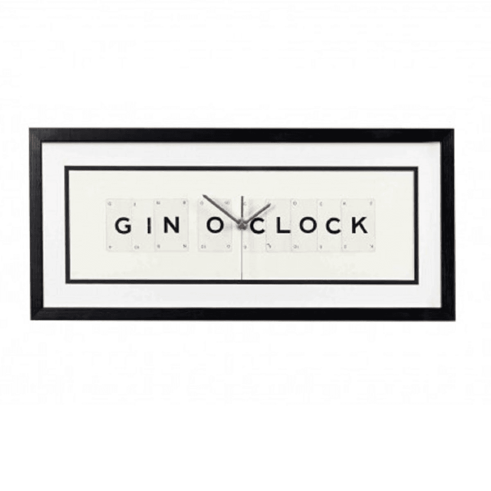 'Gin O'Clock' Clock