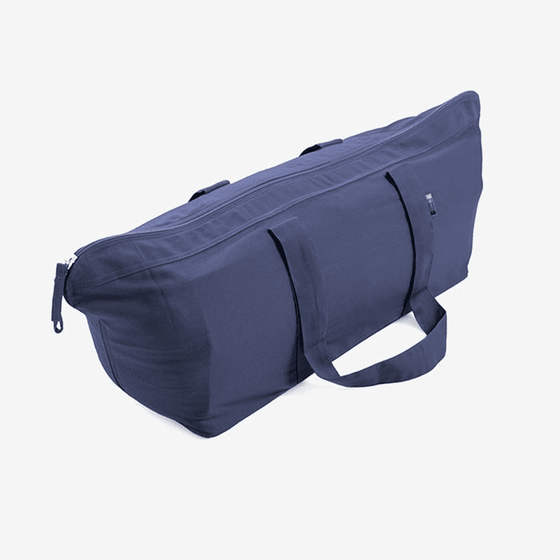 Organic Cotton Carry All Yoga Kit Bag, 63 x 30cm, Navy