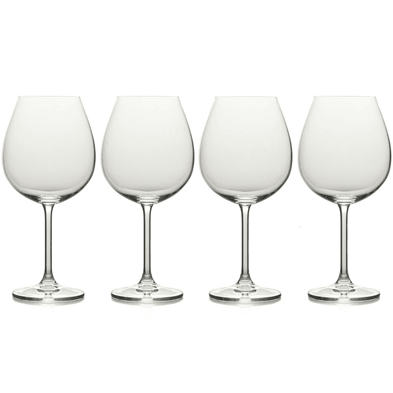 Julie Set of 4 Red Wine Glasses, 739ml, Clear