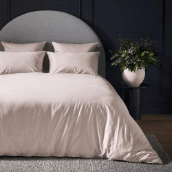 Image showing the Luxe Cotton Double Duvet Cover, Rose product.