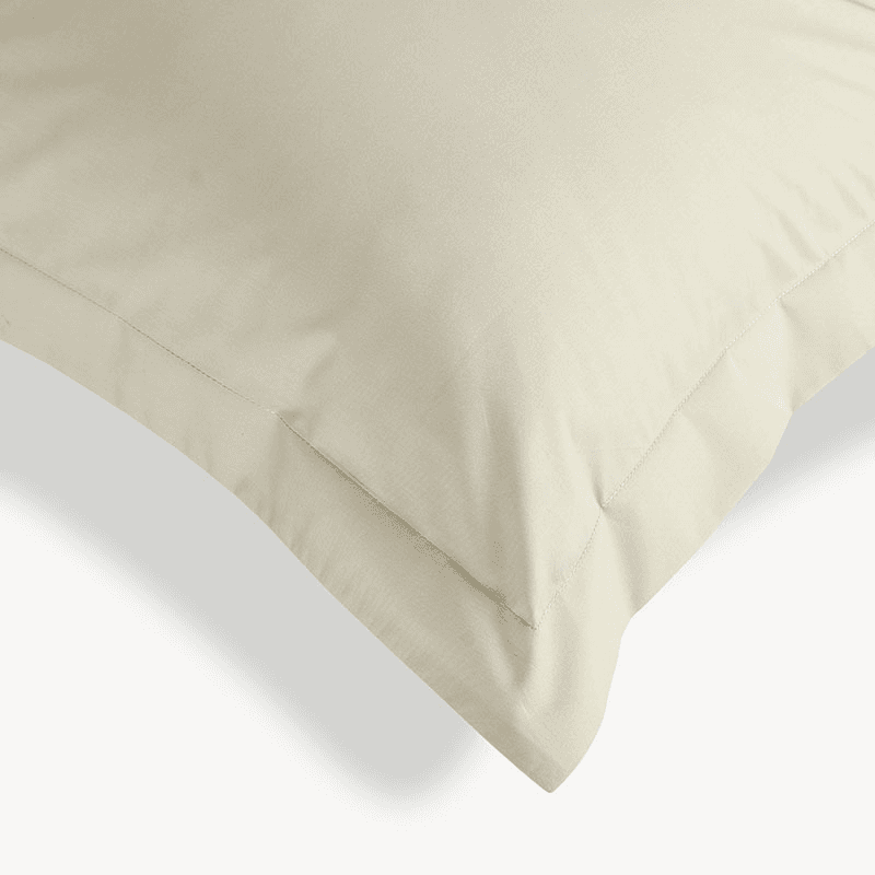 200TC Organic Pair of Oxford Pillowcases, Hazelnut