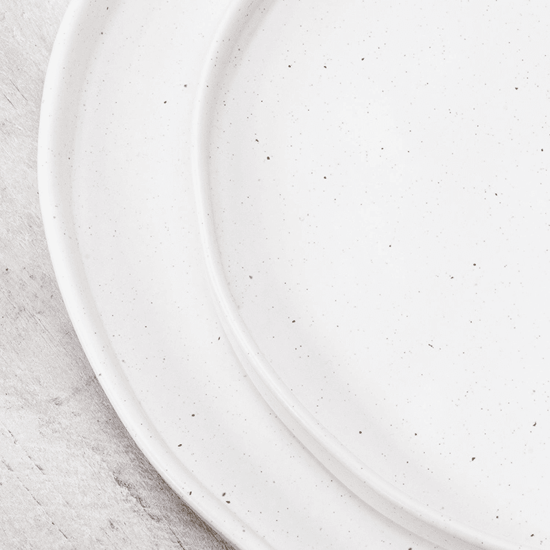 Kivi Side Plate, D21cm, White