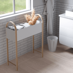 Image showing the Bellwood Storage/Planter, 91 x 71cm, White & Natural product.