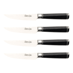 Image showing the Katana Saya Pakkawood 4 Pce Steak Knife Set product.