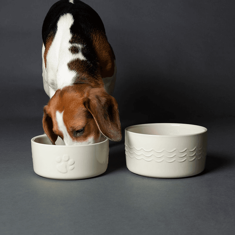 Icon Dog Bowl, D19cm, Cream