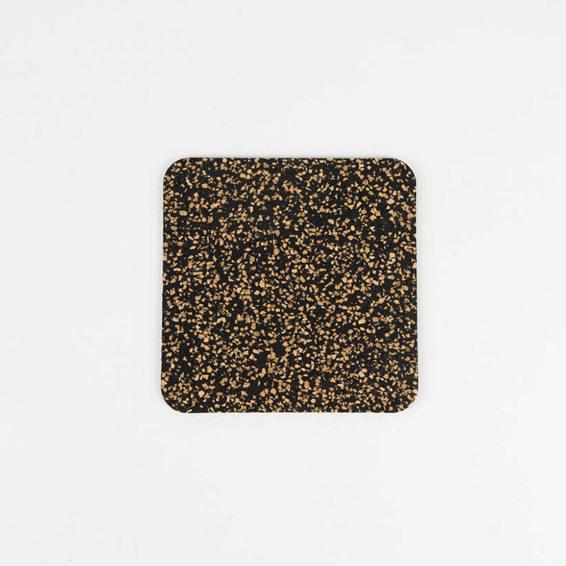 Dash Set of 4 Coasters, W10 x L10cm, Black