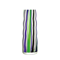 Image showing the Folk Vase, H42cm, Black/Blue/Green product.