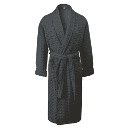 Image showing the Viggo Bath gown, large, Dark Grey product.