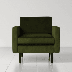 Image showing the Model 01 Velvet Armchair, Vine product.