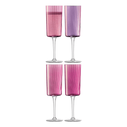 Image showing the Gems Set of 4 Champagne Flutes, 210ml, Garnet product.