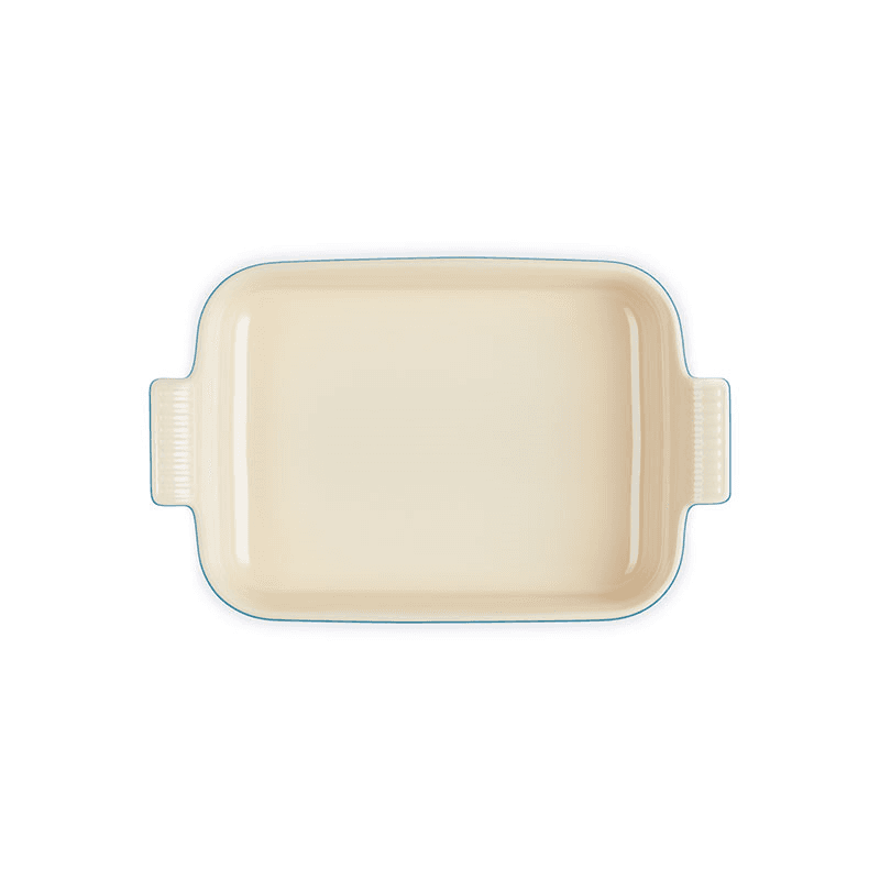 Stoneware Heritage Rectangular Dish, 32cm, Azure