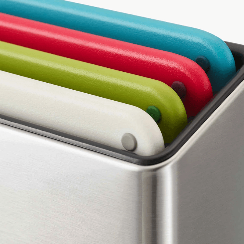 Folio Icon Steel 4 Piece Chopping Board Set, Multi
