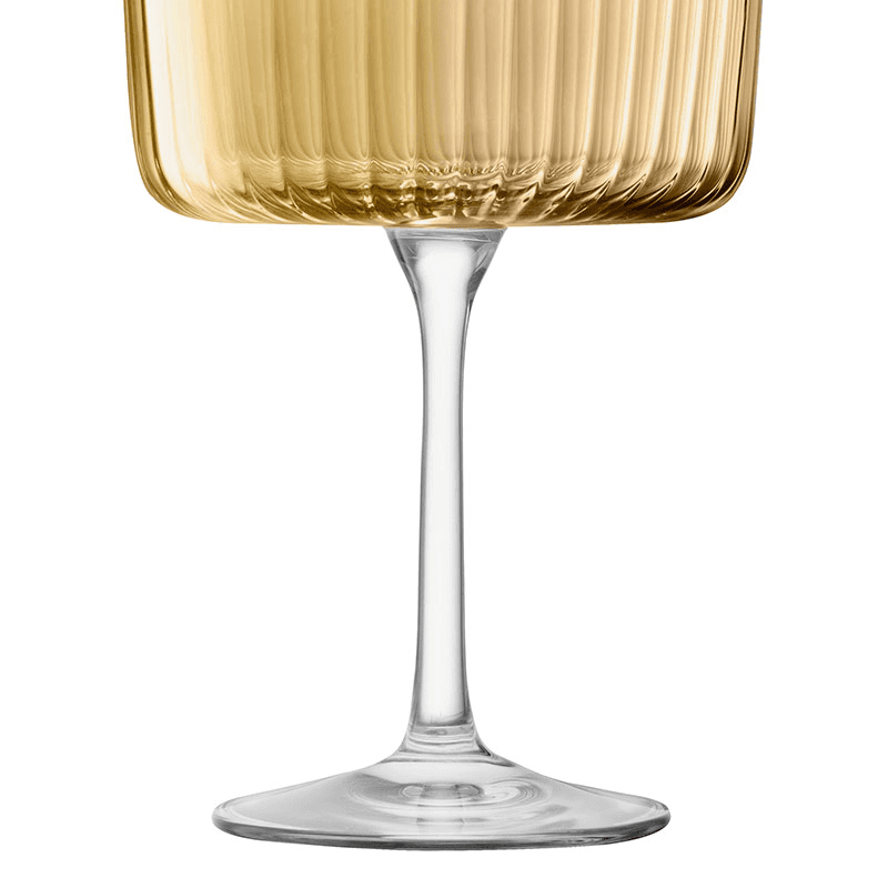 Gems Set of 4 Champagne/Cocktail Glasses, 230ml, Amber