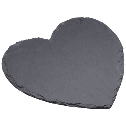 Image showing the Slate Heart Shaped Serving Platter, 25cm product.