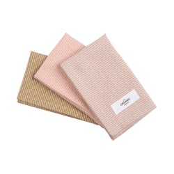Image showing the Piqué Set of 3 Kitchen Cloths, 35 x 30 cm, Floral product.
