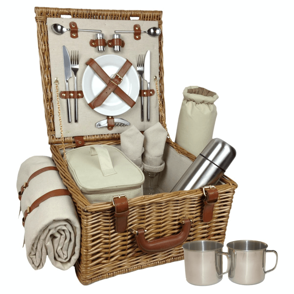 Deluxe 2 Person Hamper, Brown