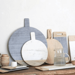Image showing the Bwari Round Marble Board, D32cm, White product.