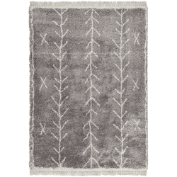 Image showing the Rocco berber style rug, 120 x 170cm, Grey & Cream product.