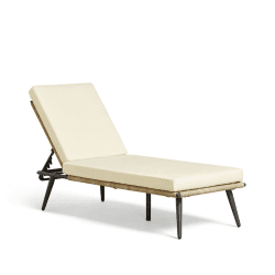 Image showing the Cabrera Sun Lounger, H53 x W190 x D71cm, Cream product.