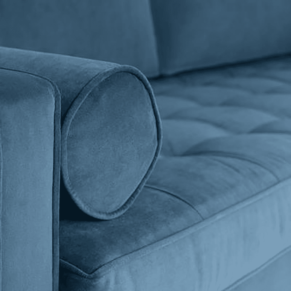 Model 02 3 Seater Velvet Sofa, Teal
