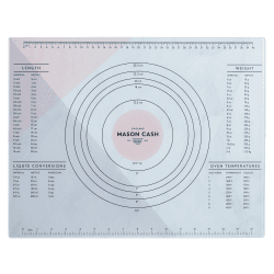 Image showing the Innovative Kitchen Glass pastry board, W35 x L45cm, white/pink product.