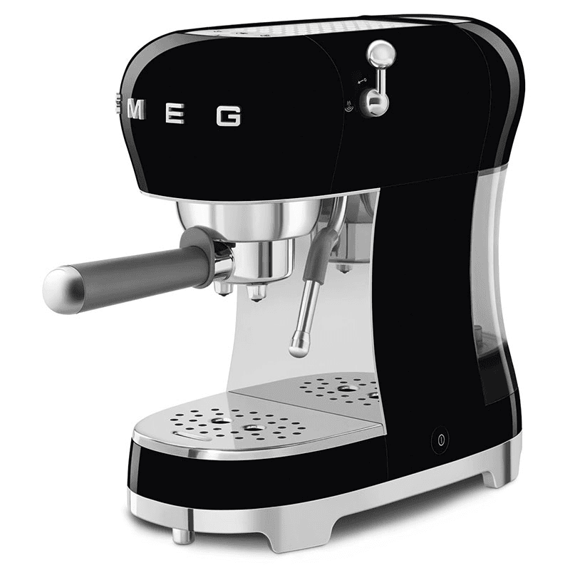 50's Style Espresso Coffee Machine, Black