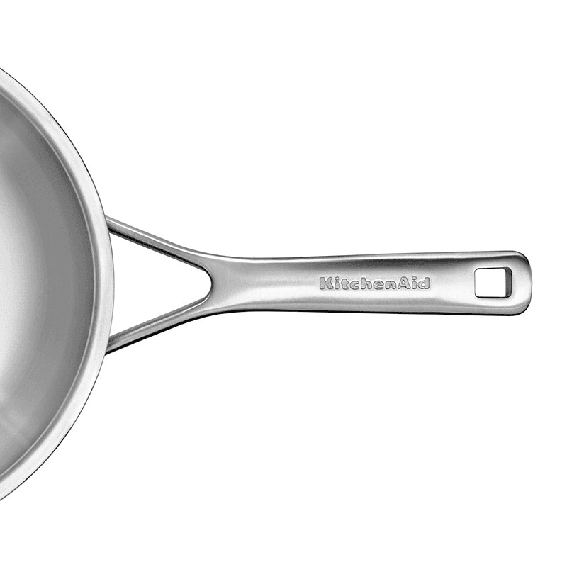 MultiPly Stainless Steel Skillet with Lid, 24cm, Silver