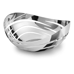 Image showing the Drift Basket, H9.6 x W22cm, Silver product.