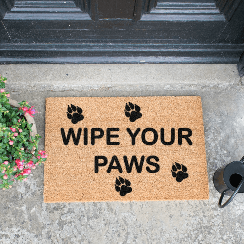 Wipe Your Paws Doormat, L60 x W40 x H1.5cm