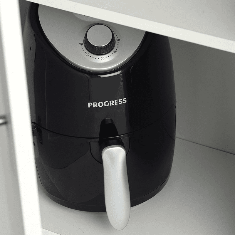 Compact Hot Air Fryer, 2L, Black