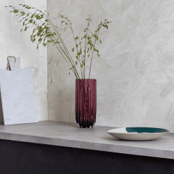 Image showing the Ripple Vase, H25cm, Heather product.