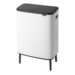 Image showing the Bo Hi touch bin, 30 litre, White product.
