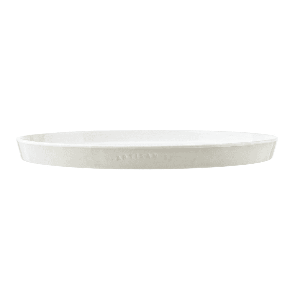Artisan Street Large oval platter, H3 x W36.5 x D25.5cm, Cream