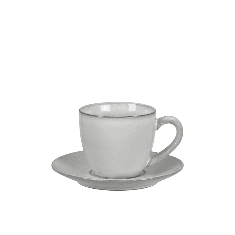Nordic Sand Tea Cup & Saucer, 150ml, Natural