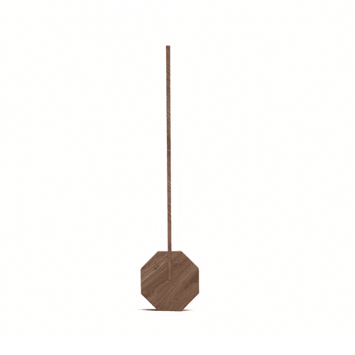 Octagon Desk light, L8.5 x W4 x H38cm, Walnut
