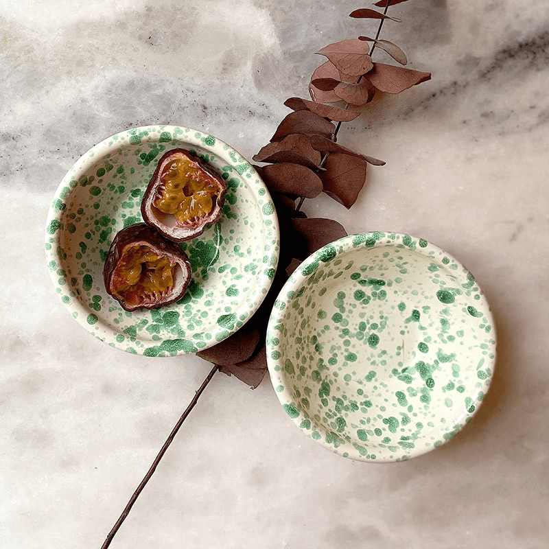 Splatter Nut Bowl, D12cm, Pistachio
