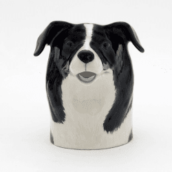 Image showing the Border Collie Medium Water Jug, H10.5cm, Black/White product.