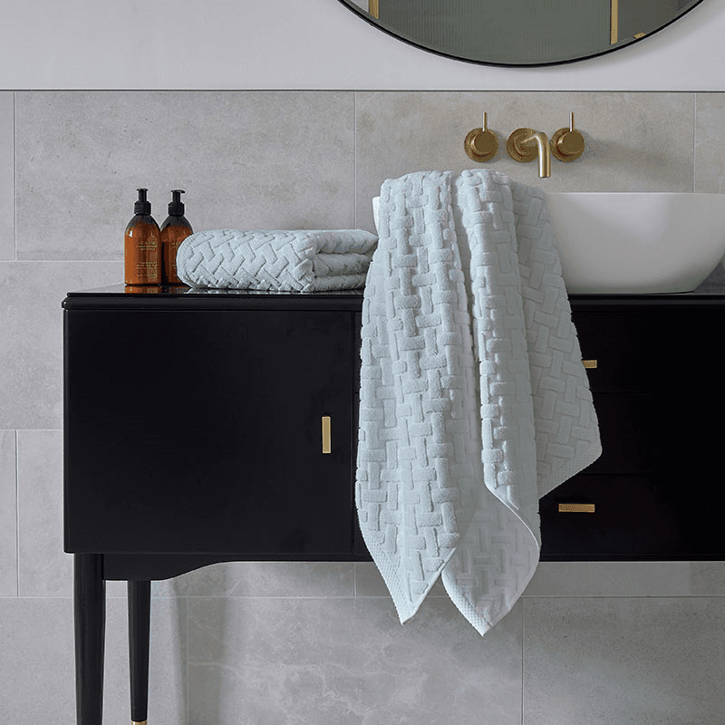 Trellis Towel Hand Towel, Glacier