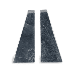 Image showing the Juda Marble Bookends, H20cm, Black product.