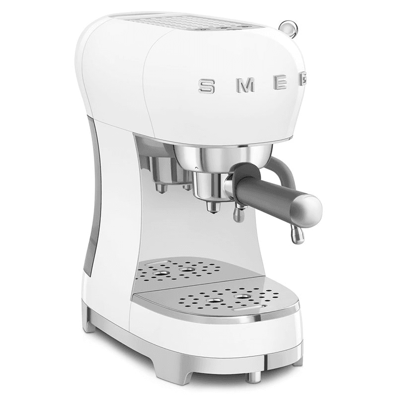 50's Style Espresso Coffee Machine, White