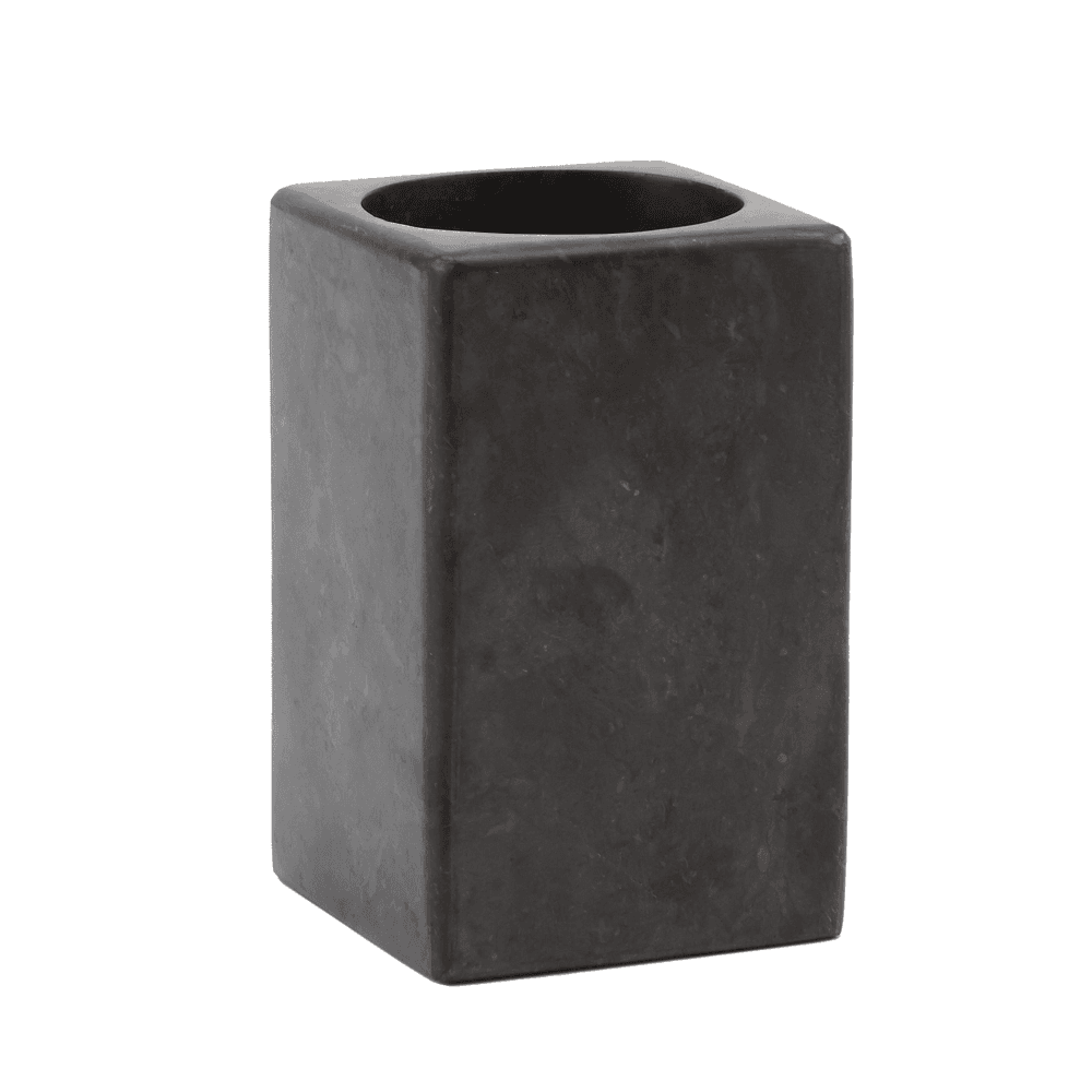 Hammam Toothbrush holder, 9.5 x 9.5 x 39cm, Dark grey