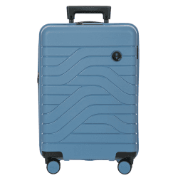Image showing the Ulisse Expandable Carry-on Suitcase, H55cm x L37 x W23cm, Grey Blue product.