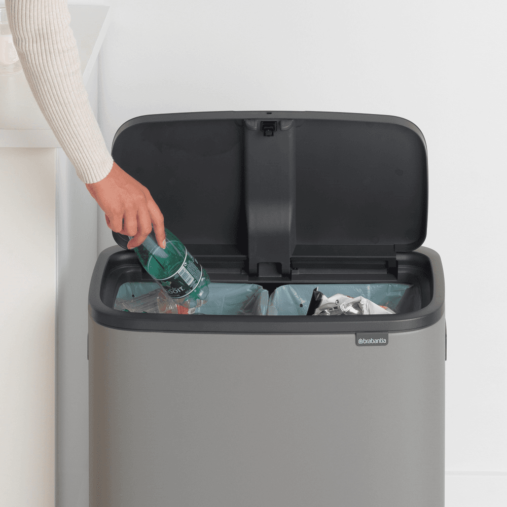 Bo Touch bin, 30 litre, Mineral Concrete Grey