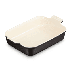 Image showing the Stoneware Rectangular dish, 32 x 28cm - 3.85 litre, Satin Black product.