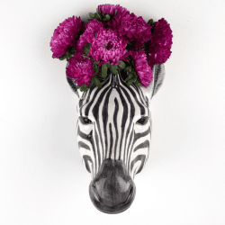 Image showing the Zebra Wall vase, L15 x D14 x H15cm product.