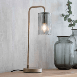 Image showing the Clarendon Table Lamp, Clear product.