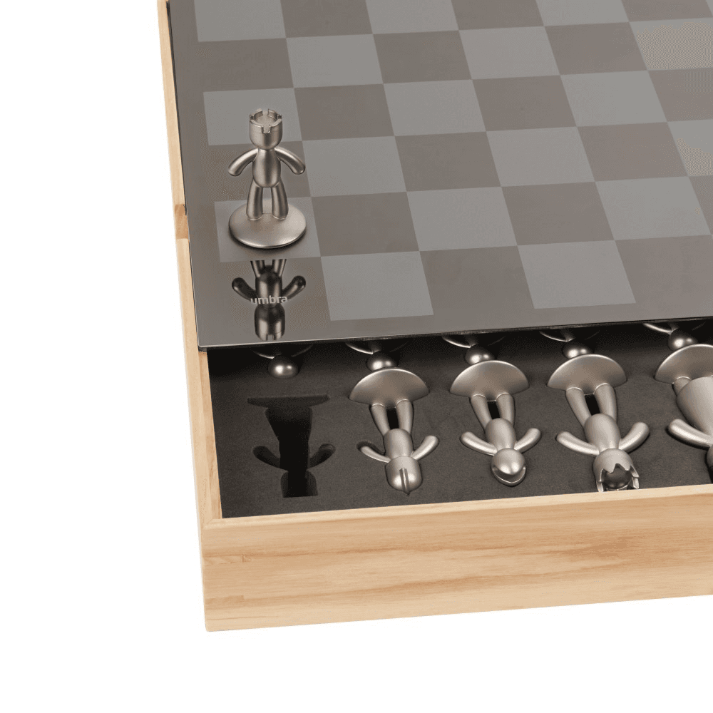 Buddy Chess Set, 35 x 36cm, Natural
